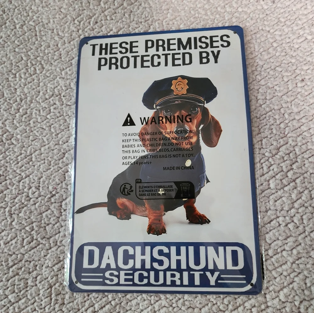 Brand New Dauchunds Security Sign - Picture 3 of 7